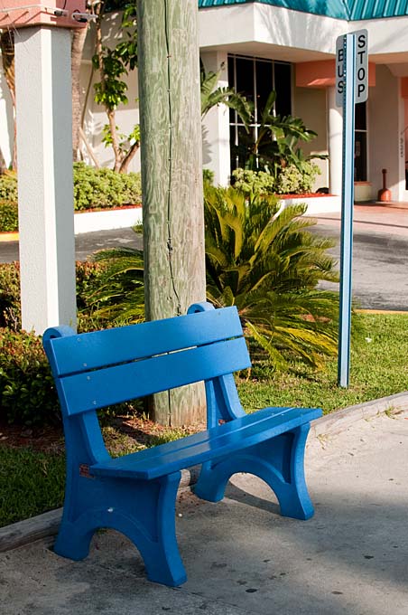 Blue Bus Stop